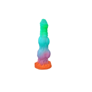 Gran dildo anal con fuerte ventosa monster fantasy  para juegos sin manos imitando la anatomía animal. Enorme plug anal de silicona líquida y flexible